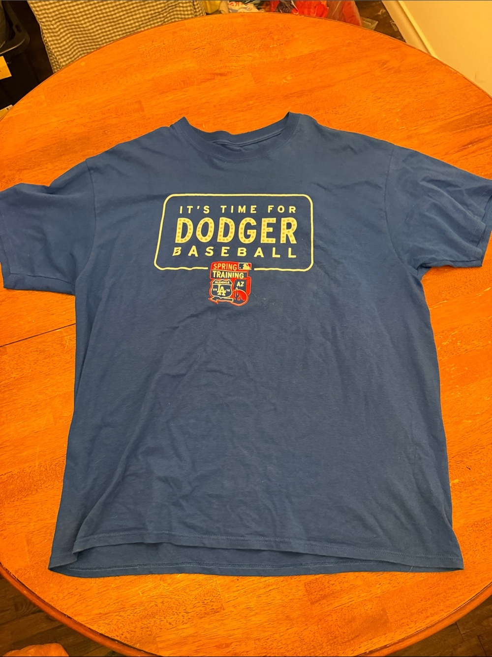 Dodger Baseball Graphic Short Sleeve Tee - Blue xl